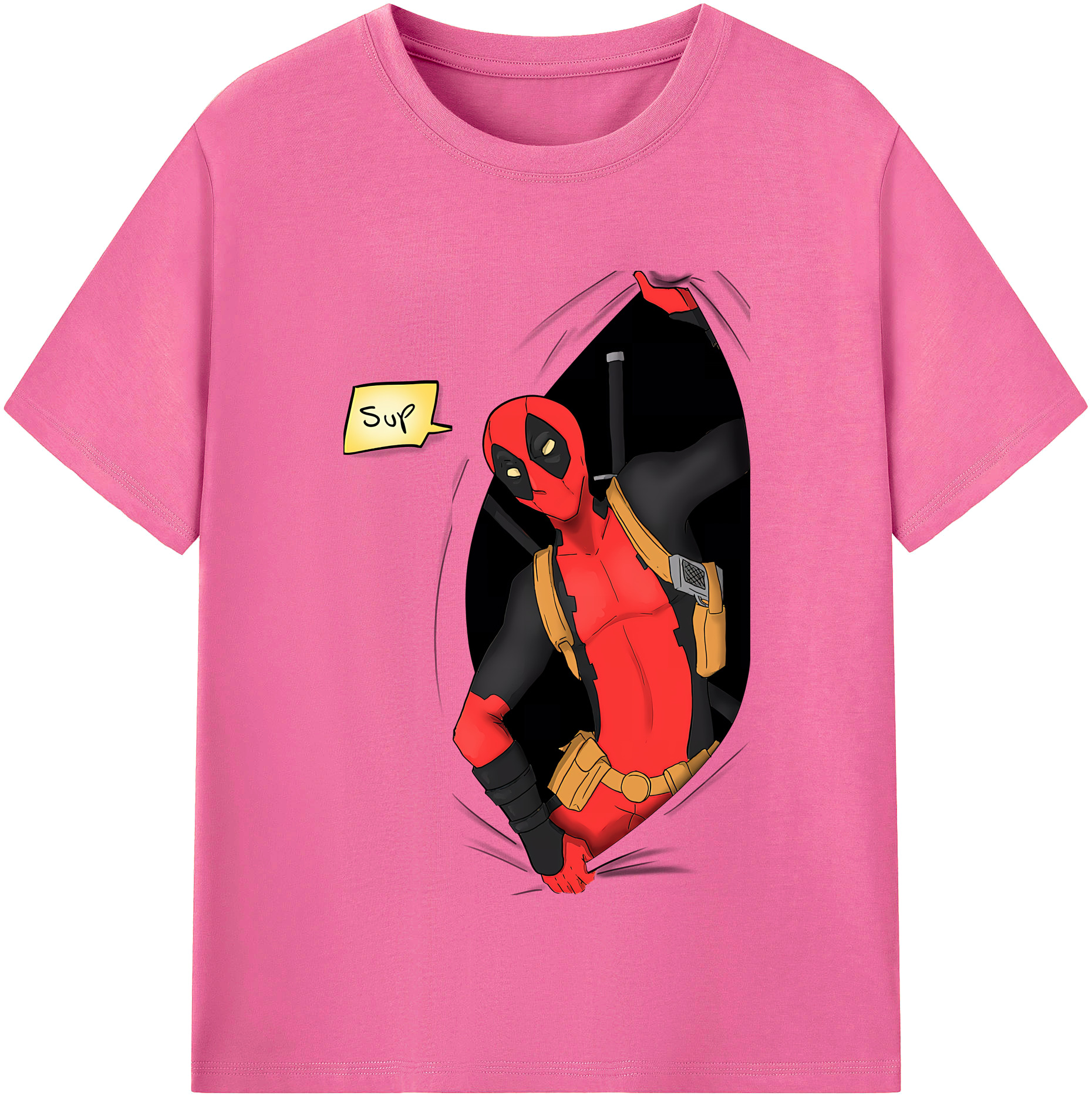 （画像用） Deadpool デッドプール レディースカジュアルプリントTシャツ（綿100％）